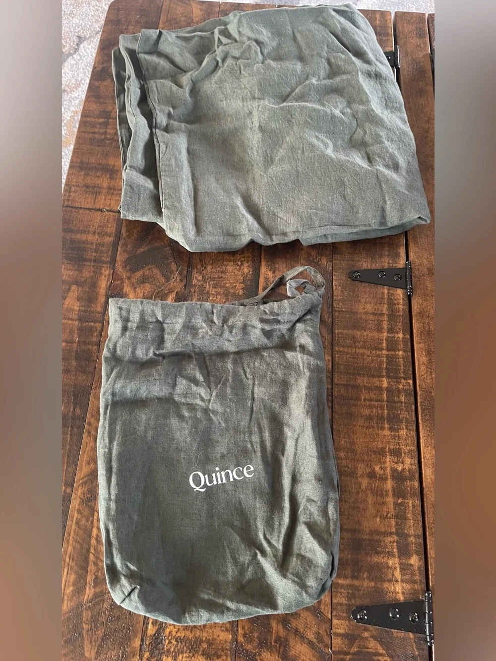BRAND NEW Quince European Linen Sham Set, Standard (Limited Edition Pine)